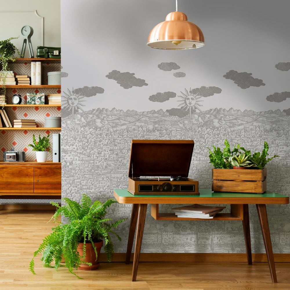 Fornasetti Senza Vista Mediterranea Panel Duvar Kağıdı