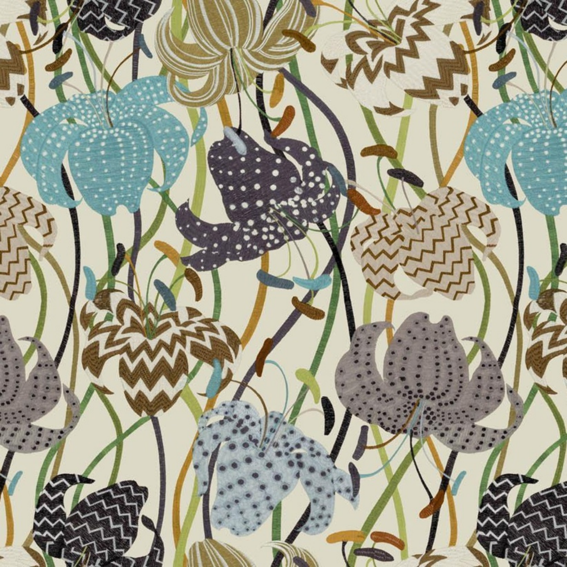 Missoni 3 Lilium Koleksiyonu Duvar Kağıdı