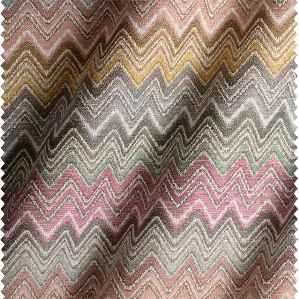 Missoni Desen Zigzag Renkli Döşemelik Kumaş