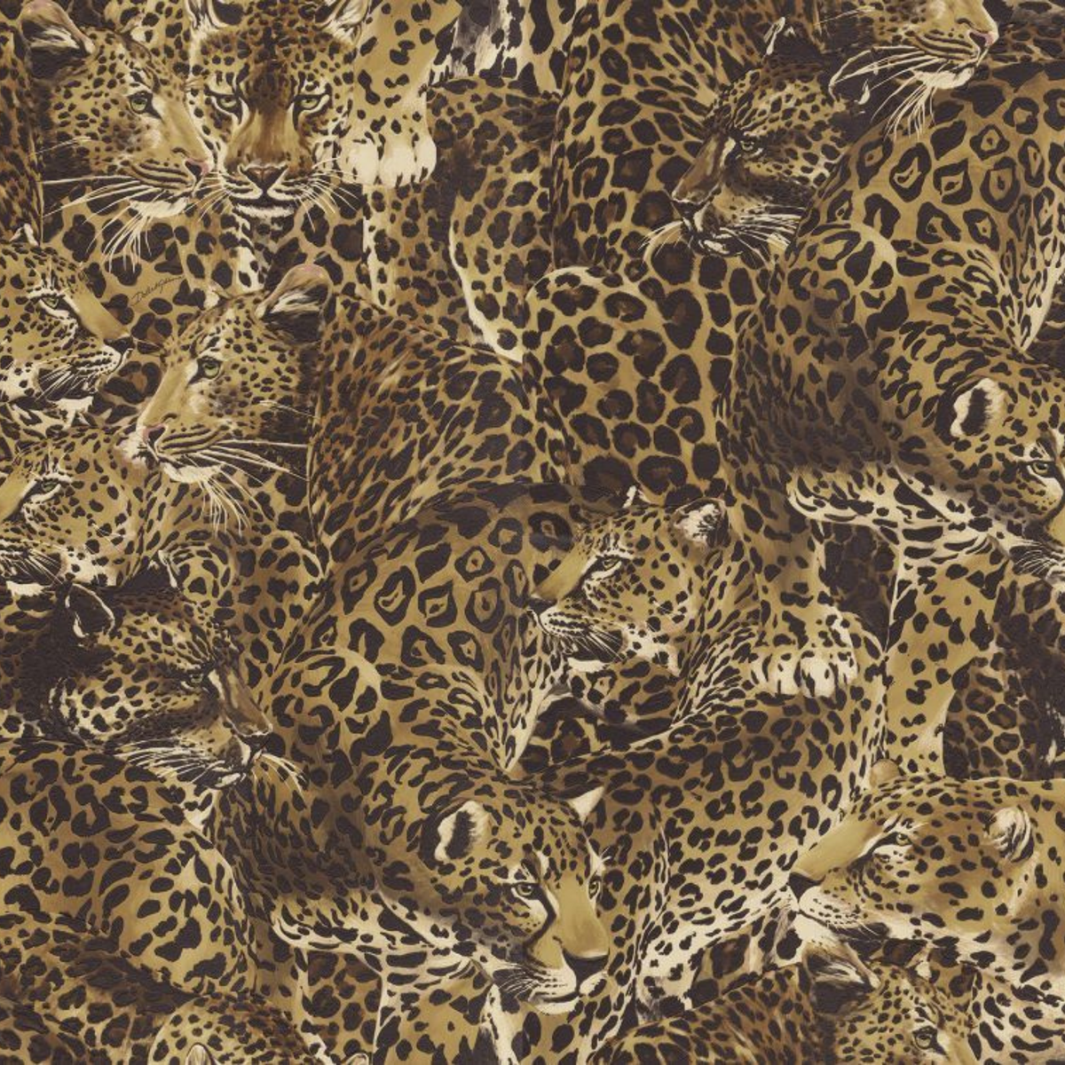 Dolce Gabbana İç İçe Geçmiş Leoparlar Duvar Kağıdı