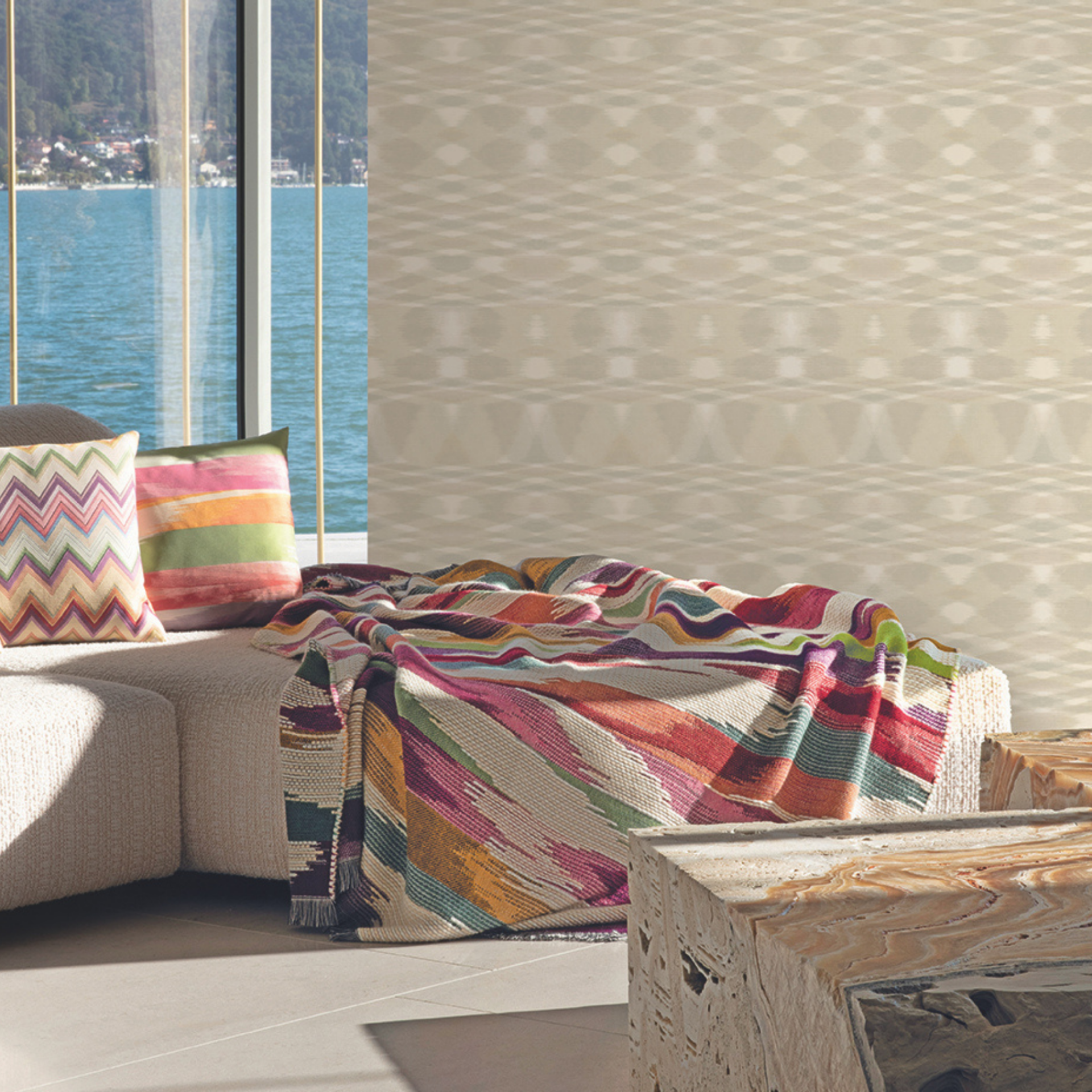Missoni 4 Gün Doğumu Alevi Koleksiyonu Duvar Kağıdı