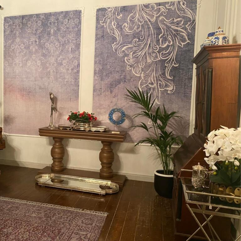 Yüz Yıllık Mucize Dizi Yemek Alanı Çita İçi Şal Desen Duvar Kağıdı