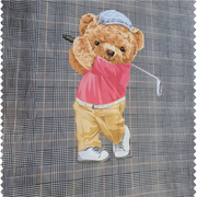 Şapkalı Minik Golfçü Teddy Pano Kumaş