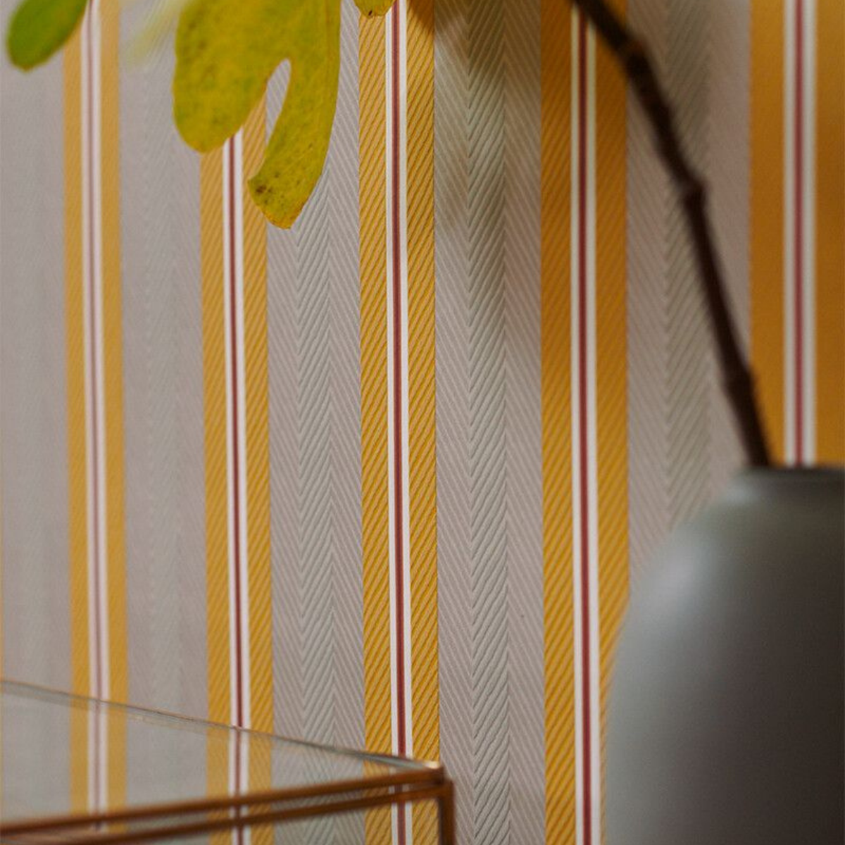 Pip Studio Blurred Lines Ocre Karamel Duvar Kağıdı