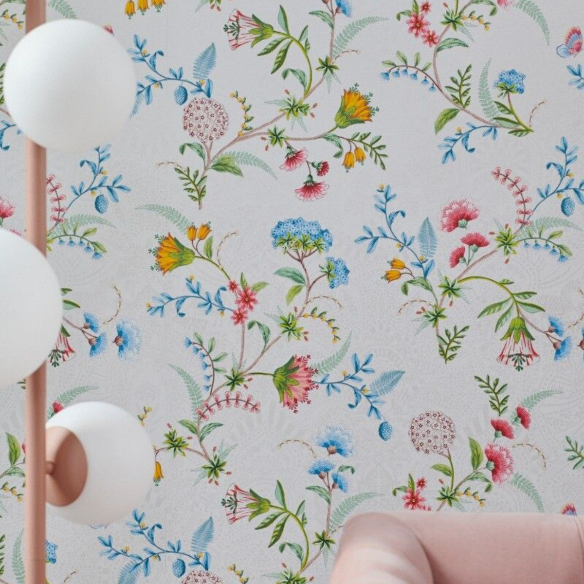 Pip Studio La Majorelle Duvar Kağıdı Beyaz