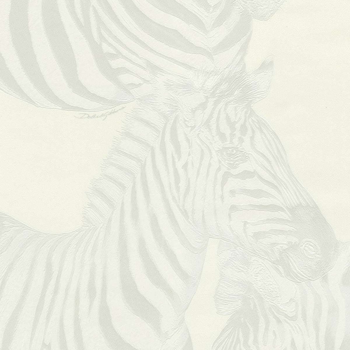 Dolce Gabbana Beyaz Zebra Koleksiyon Duvar Kağıdı