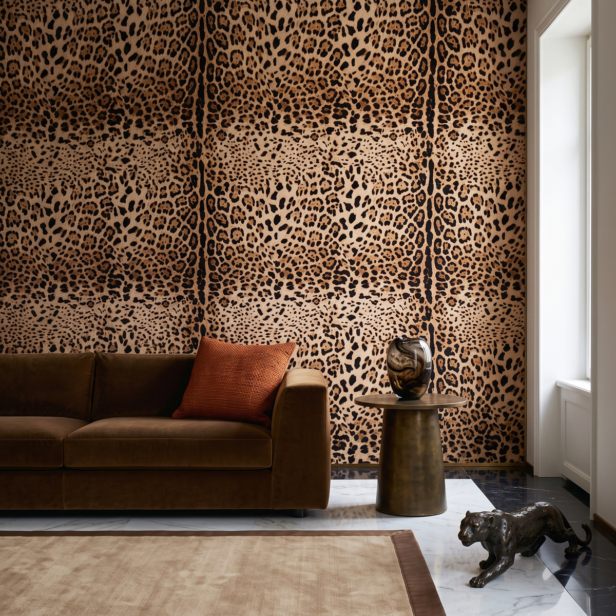 Dolce Gabbana Leopar Desen Duvar Kağıdı