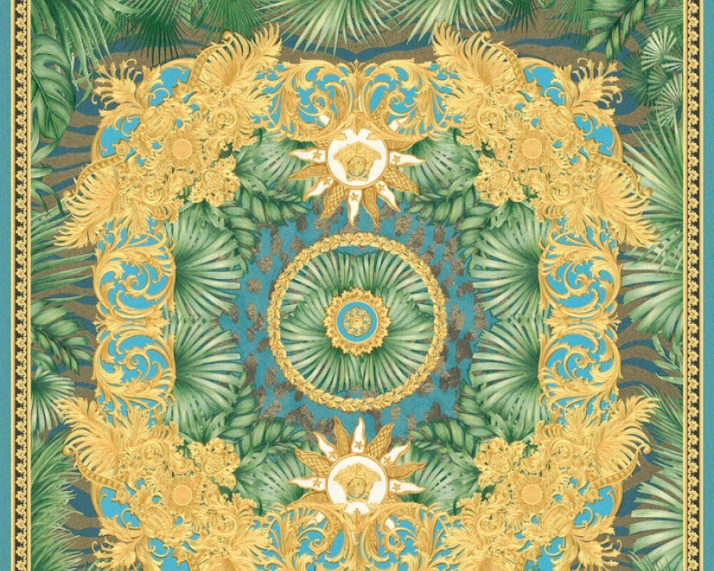 Versace 5 Virtus Karo Desen Duvar Kağıdı