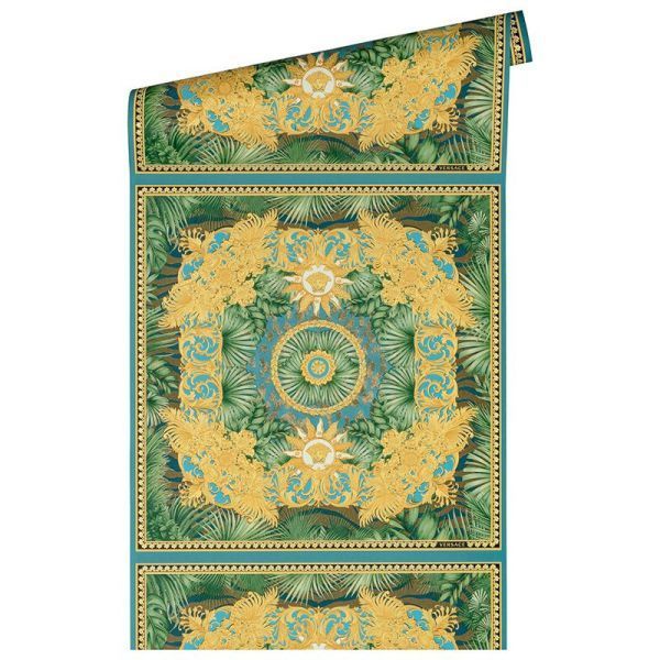Versace 5 Virtus Karo Desen Duvar Kağıdı
