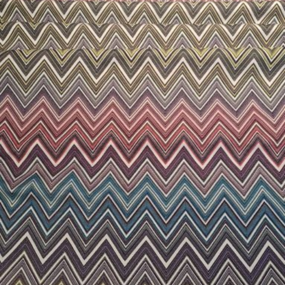 Zigzaglı Missoni Desen Dokuma Döşemelik Kumaş