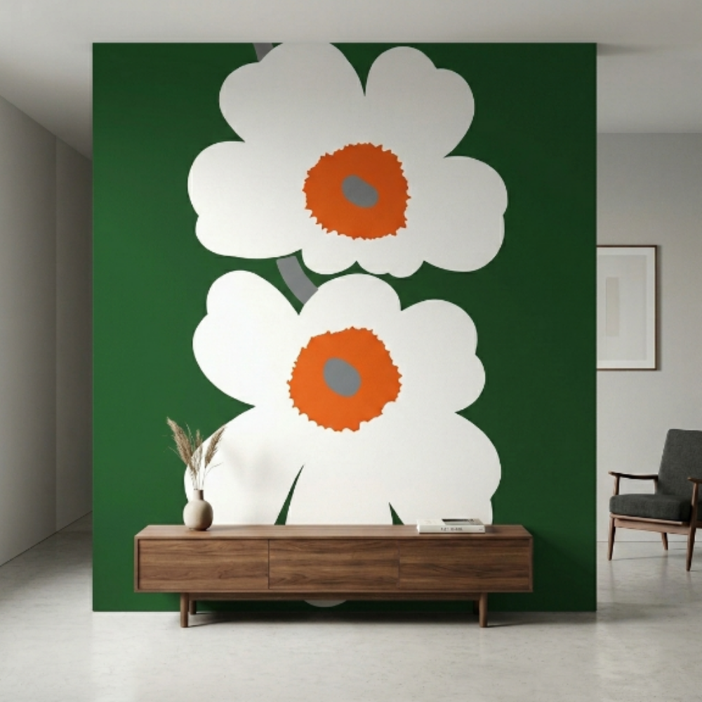 Marimekko Tasarım Gelincik Duvar Paneli