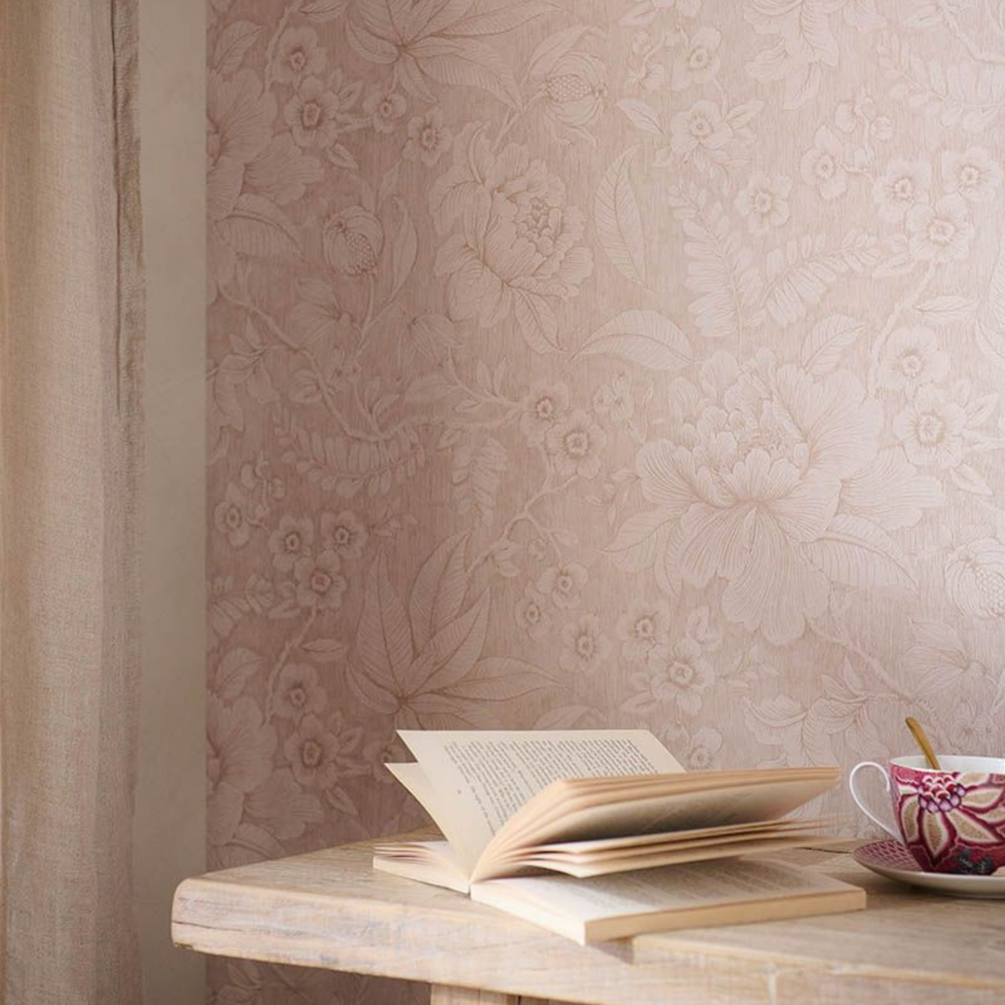 Pip Studio Casa Dei Fiori Duvar Kağıdı Pembe