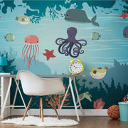 Fish World Okyanus Balıklar Duvar Kağıdı