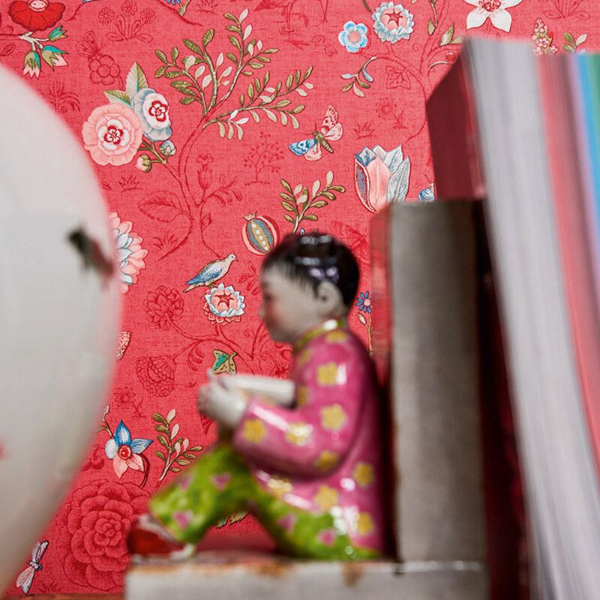 Pip Studio Spring to Life Pembe Duvar Kağıdı