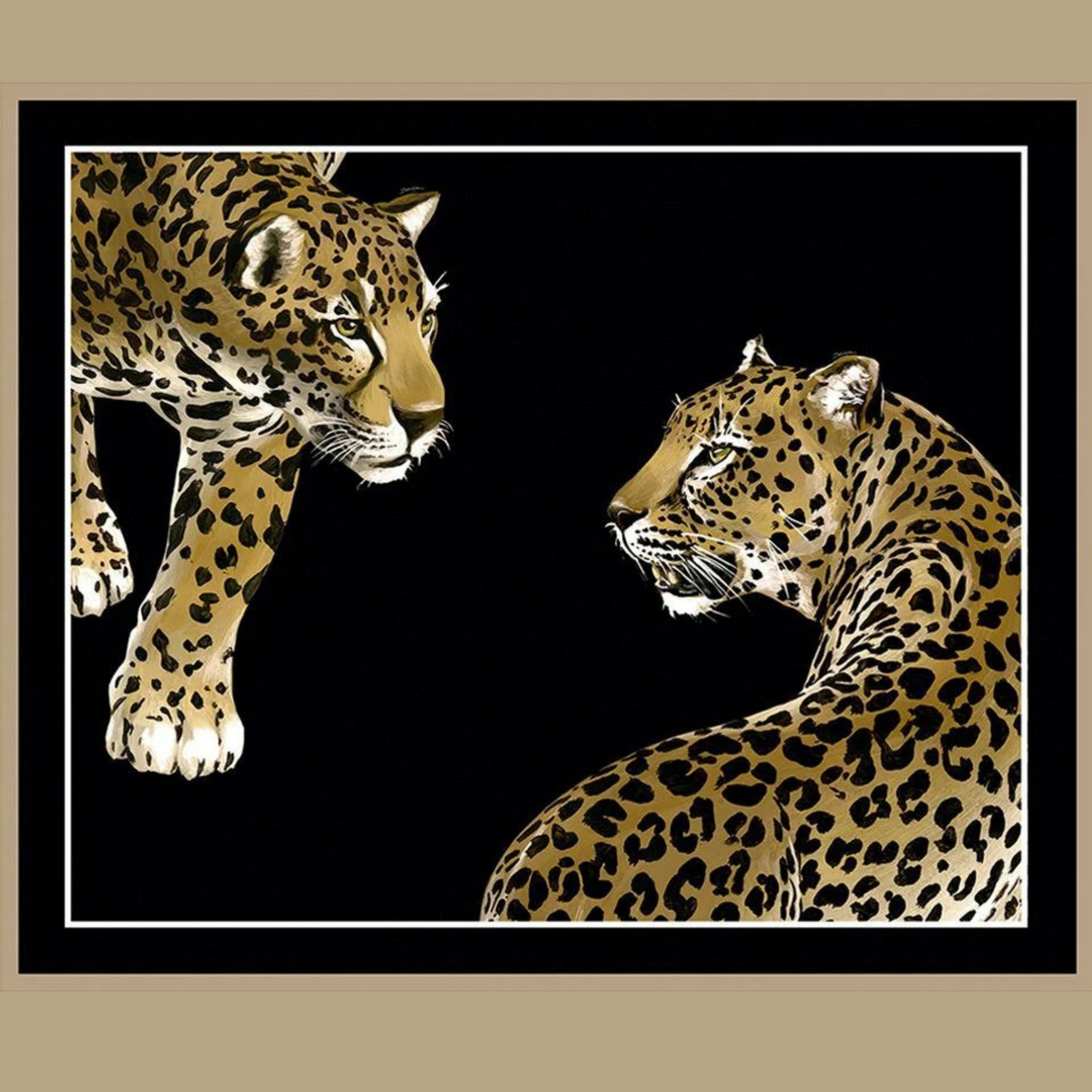 Dolce Gabbana Leoparlar Pano Koleksiyon Duvar Kağıdı