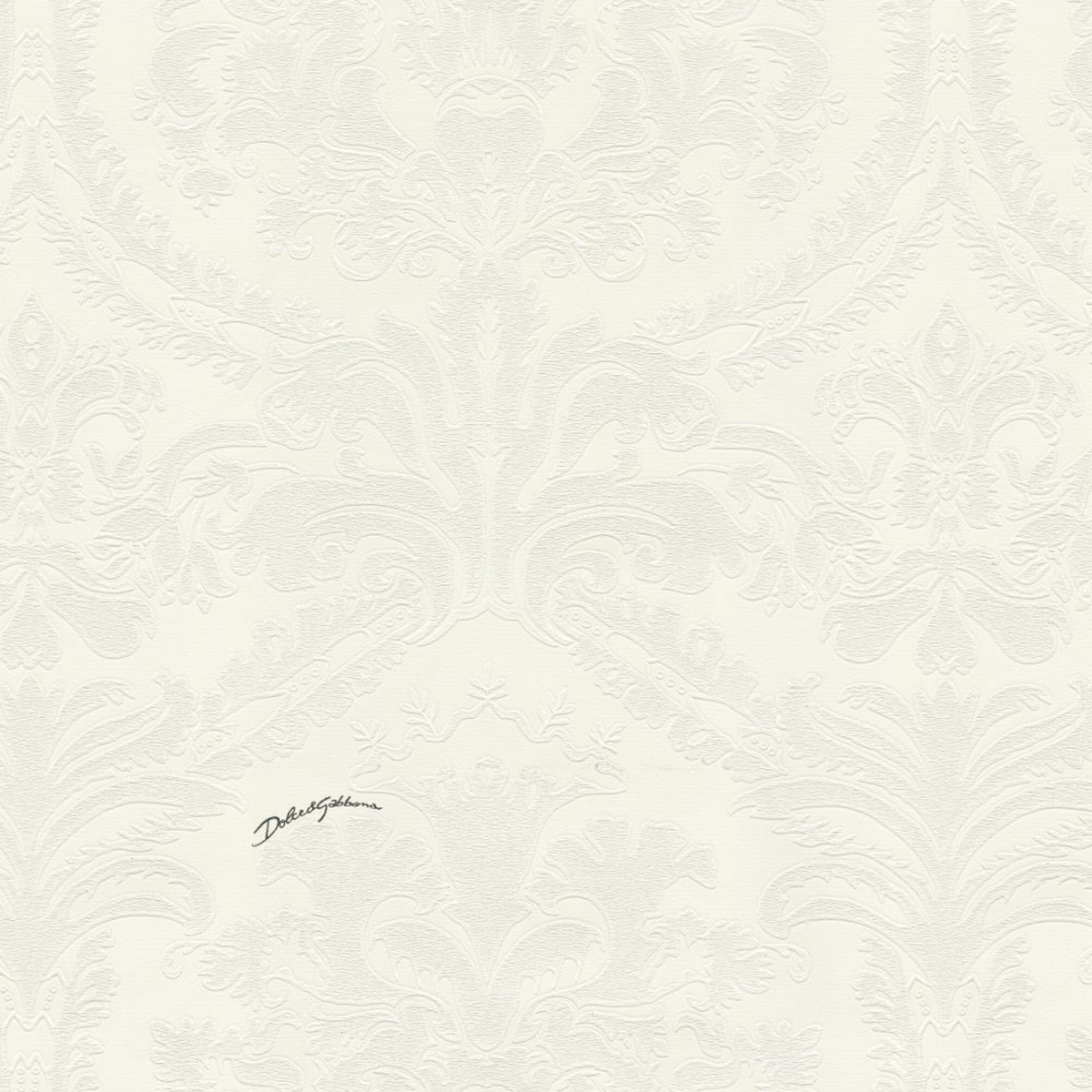 Dolce Gabbana Koleksiyon Krem Damask Duvar Kağıdı
