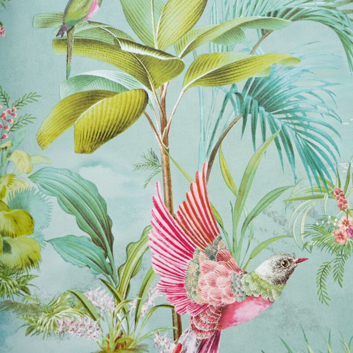 Pip Studio Palm Scene Mavi Duvar Kağıdı