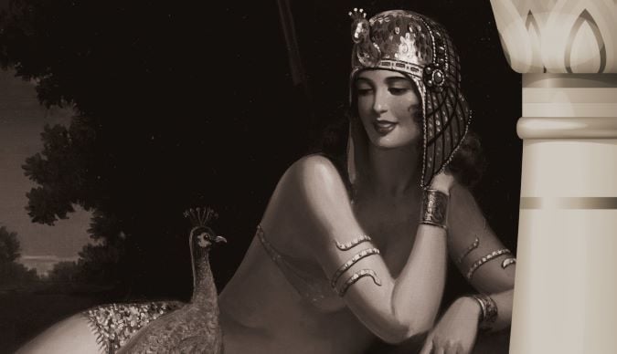 Mısır Prensesi Sütunlar İçinde Duvar Kağıdı