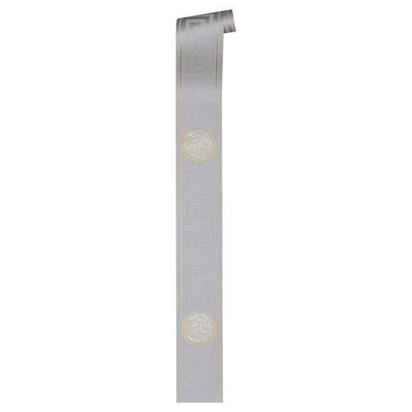 Versace Greek Ker Bordür Şerit Silver