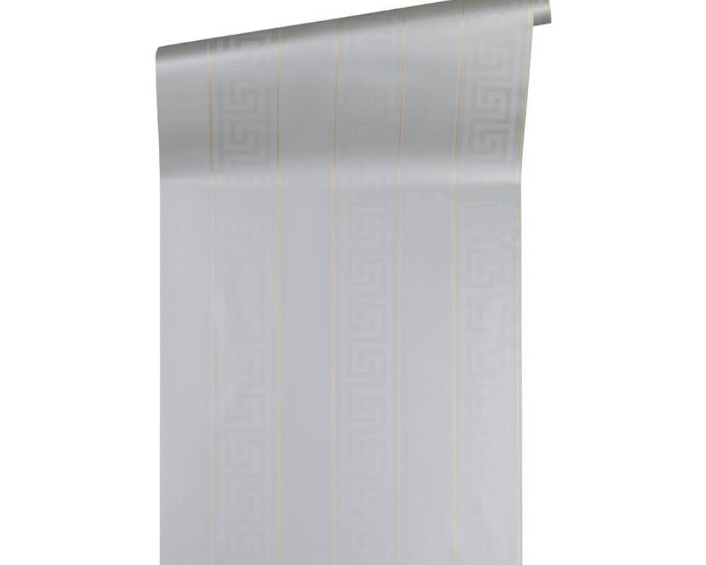 Versace Greek Key Stripe Krem Duvar Kağıdı