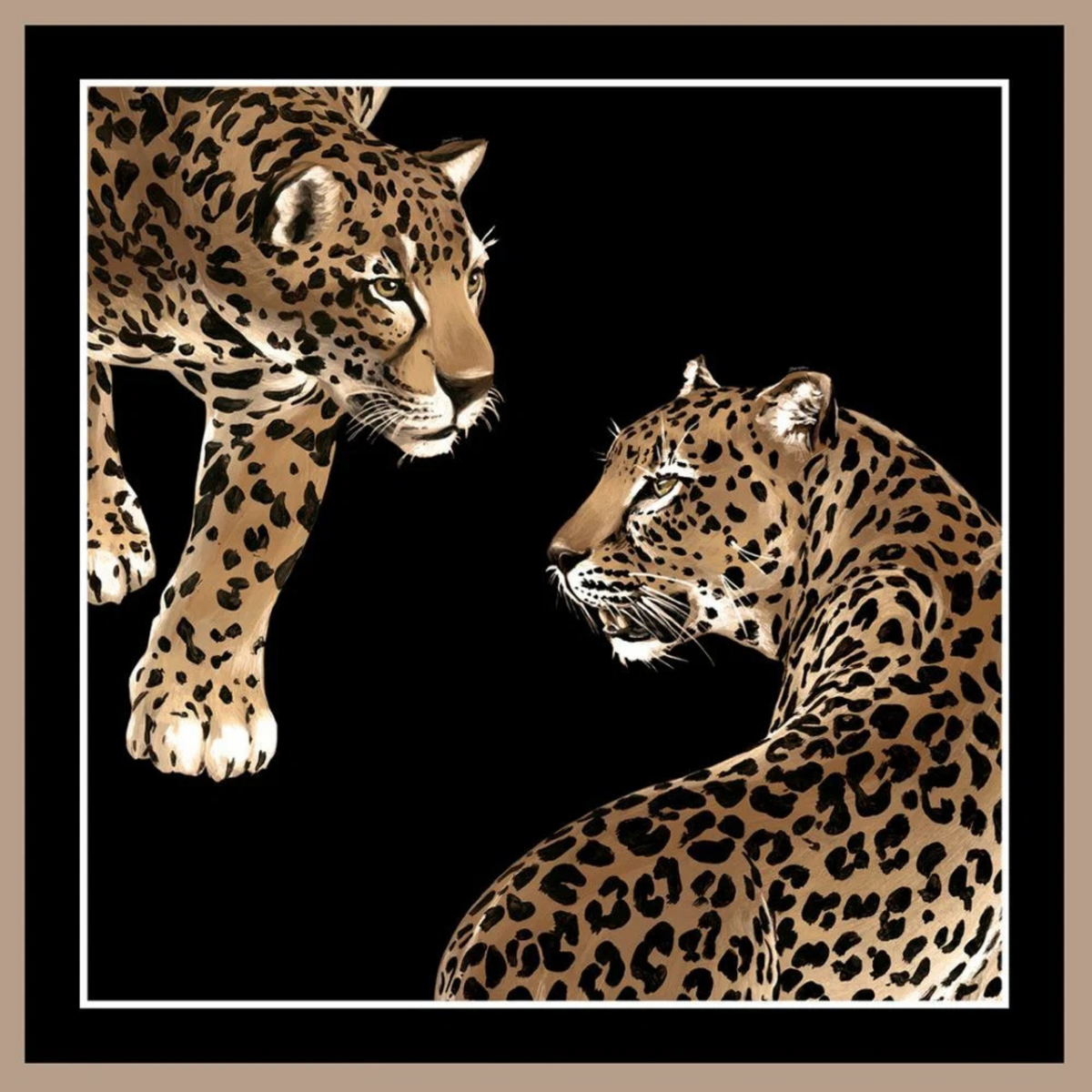 Dolce Gabbana Leoparlar Pano Koleksiyon Duvar Kağıdı