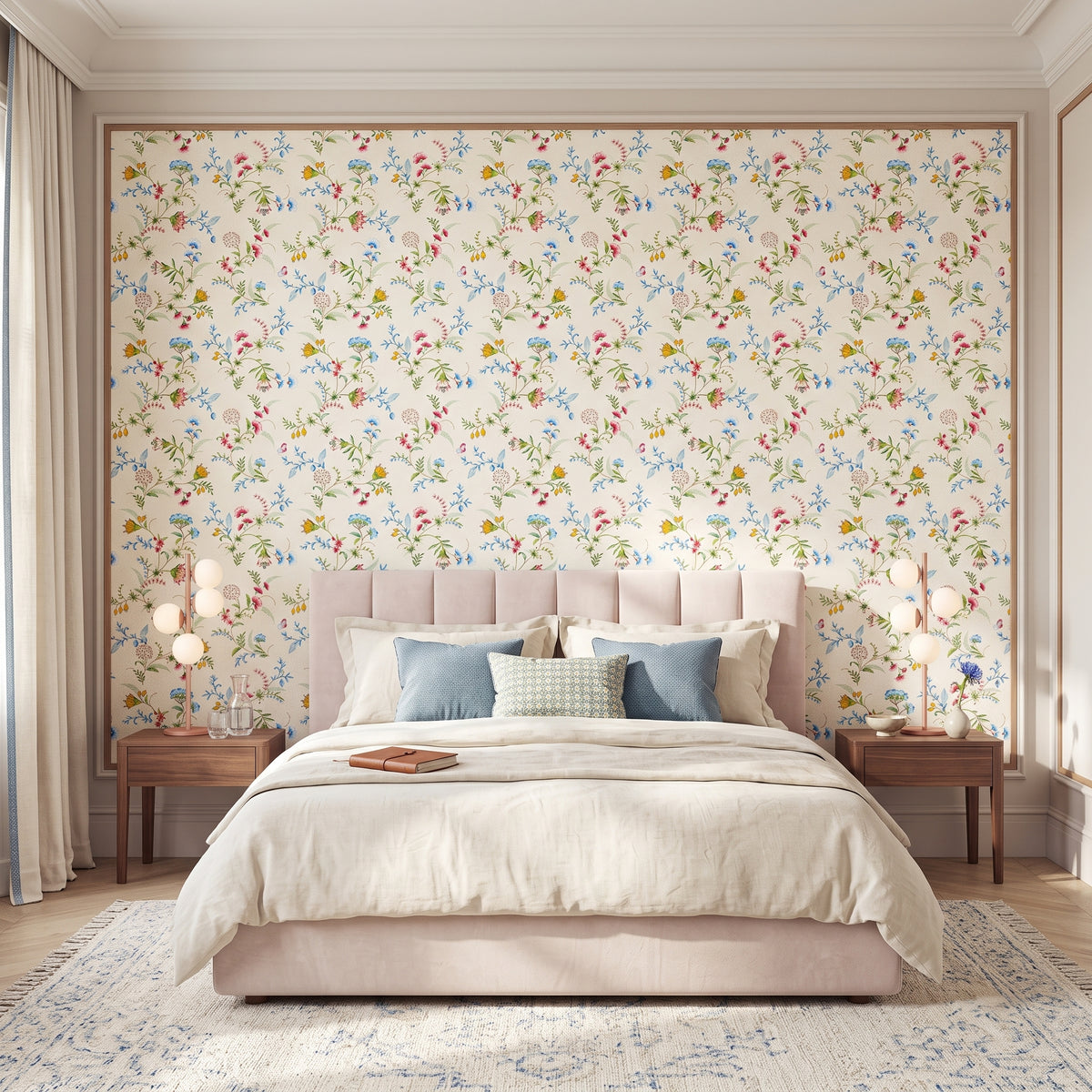 Pip Studio La Majorelle Duvar Kağıdı Beyaz