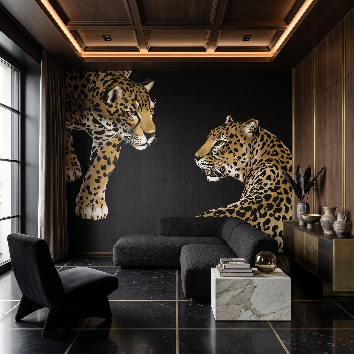 Dolce Gabbana Leoparlar Pano Koleksiyon Duvar Kağıdı