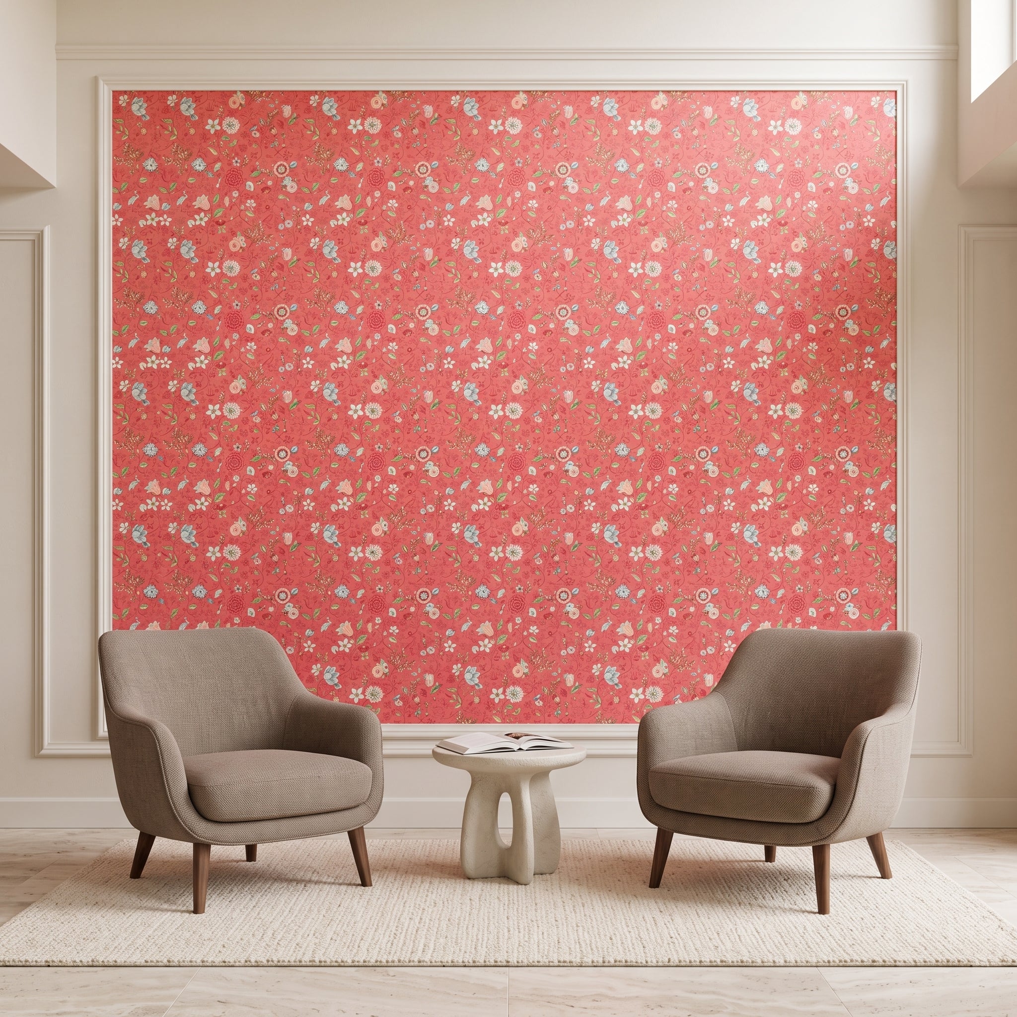 Pip Studio Spring to Life Pembe Duvar Kağıdı