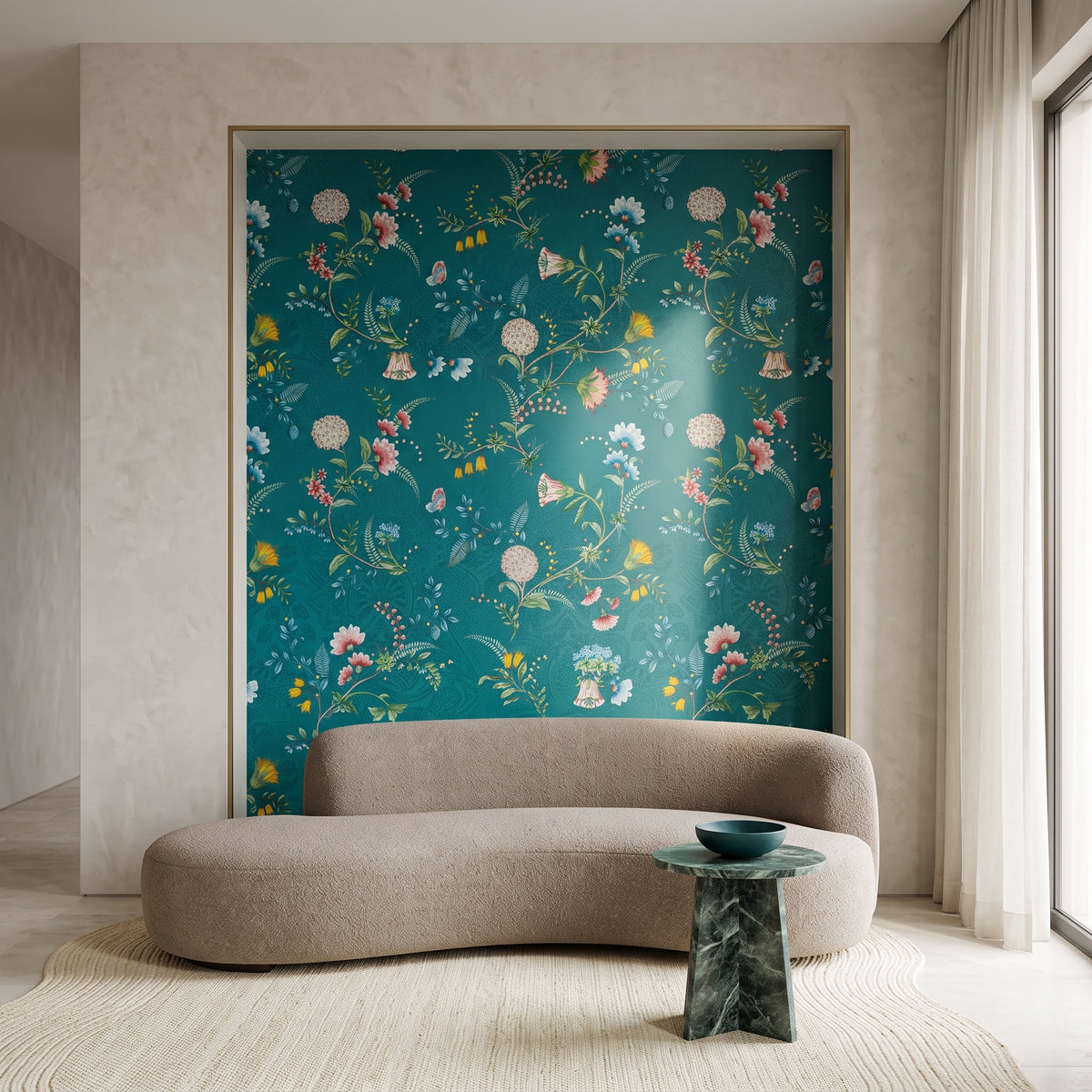 Pip Studio La Majorelle Duvar Kağıdı Koyu Mavi