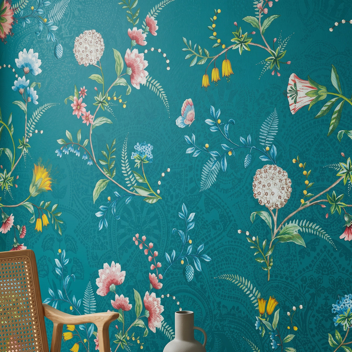 Pip Studio La Majorelle Duvar Kağıdı Koyu Mavi