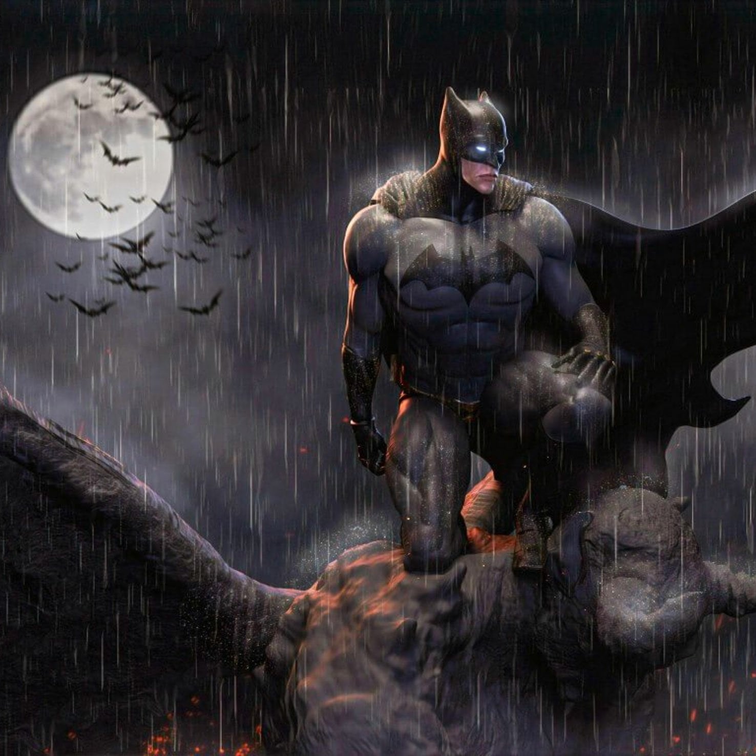Animasyon Batman Çocuk Duvar Kağıdı