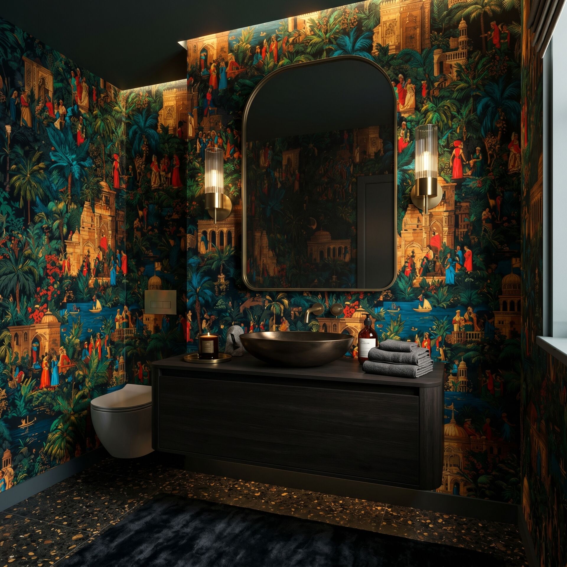 Gece Bahçeleri Chinoiserie Duvar Kağıdı