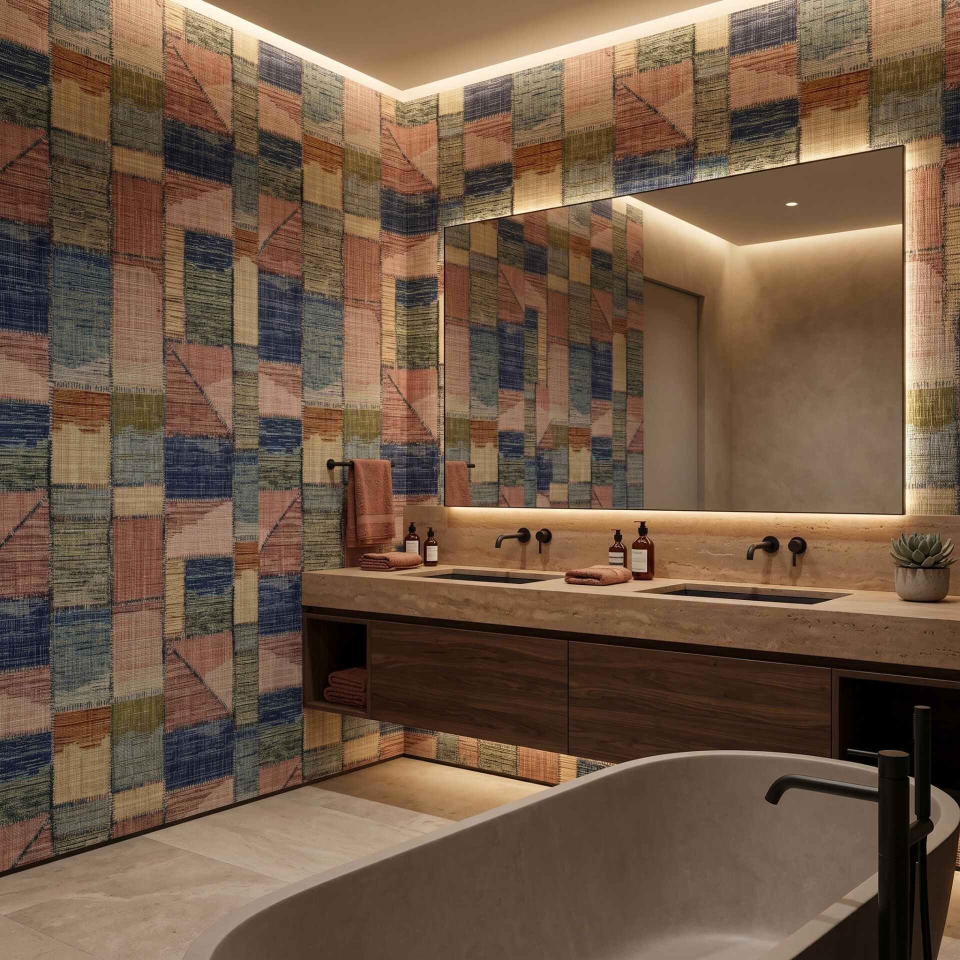 Missoni Home 3 Patchwork Koleksiyonu Duvar Kağıdı