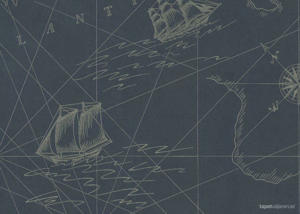 Ralph Lauren Shipping Lanes Map Duvar Kağıdı