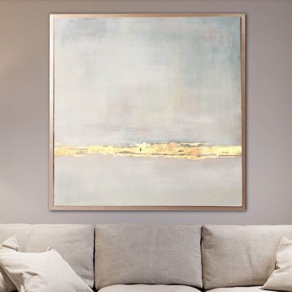 Uva Soyut Desen Gold White Duvar Kağıdı
