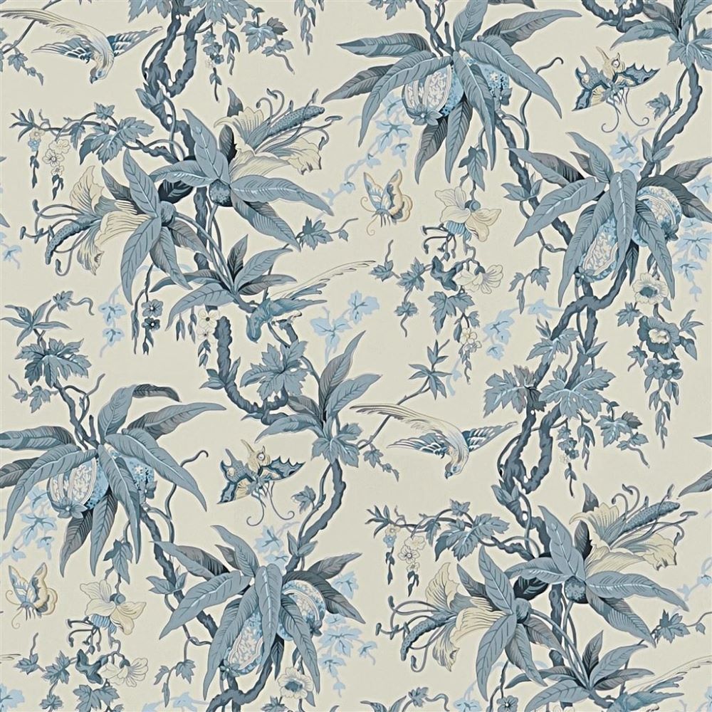 Ralph Lauren Mary Day Botanical Slate Duvar Kağıdı