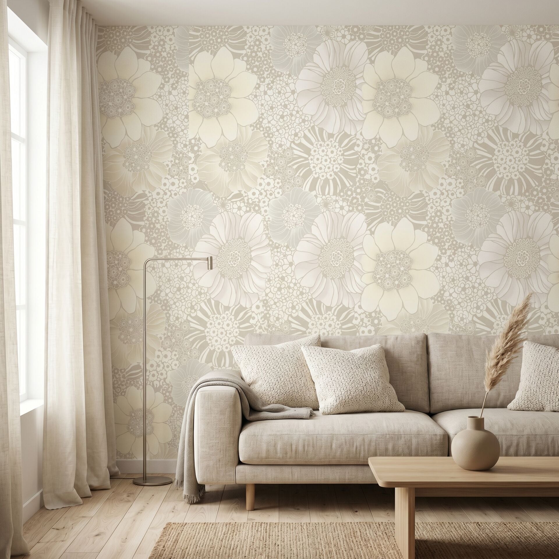 Missoni Home 1 Anemones Garden Büyük Çiçekler Duvar Kağıdı