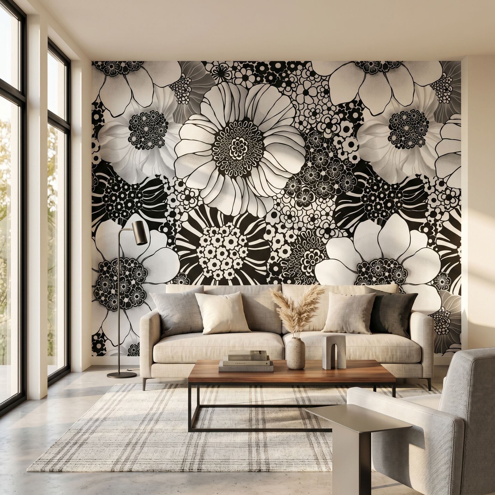 Missoni Home 1 Anemones Garden Büyük Çiçekler Duvar Kağıdı