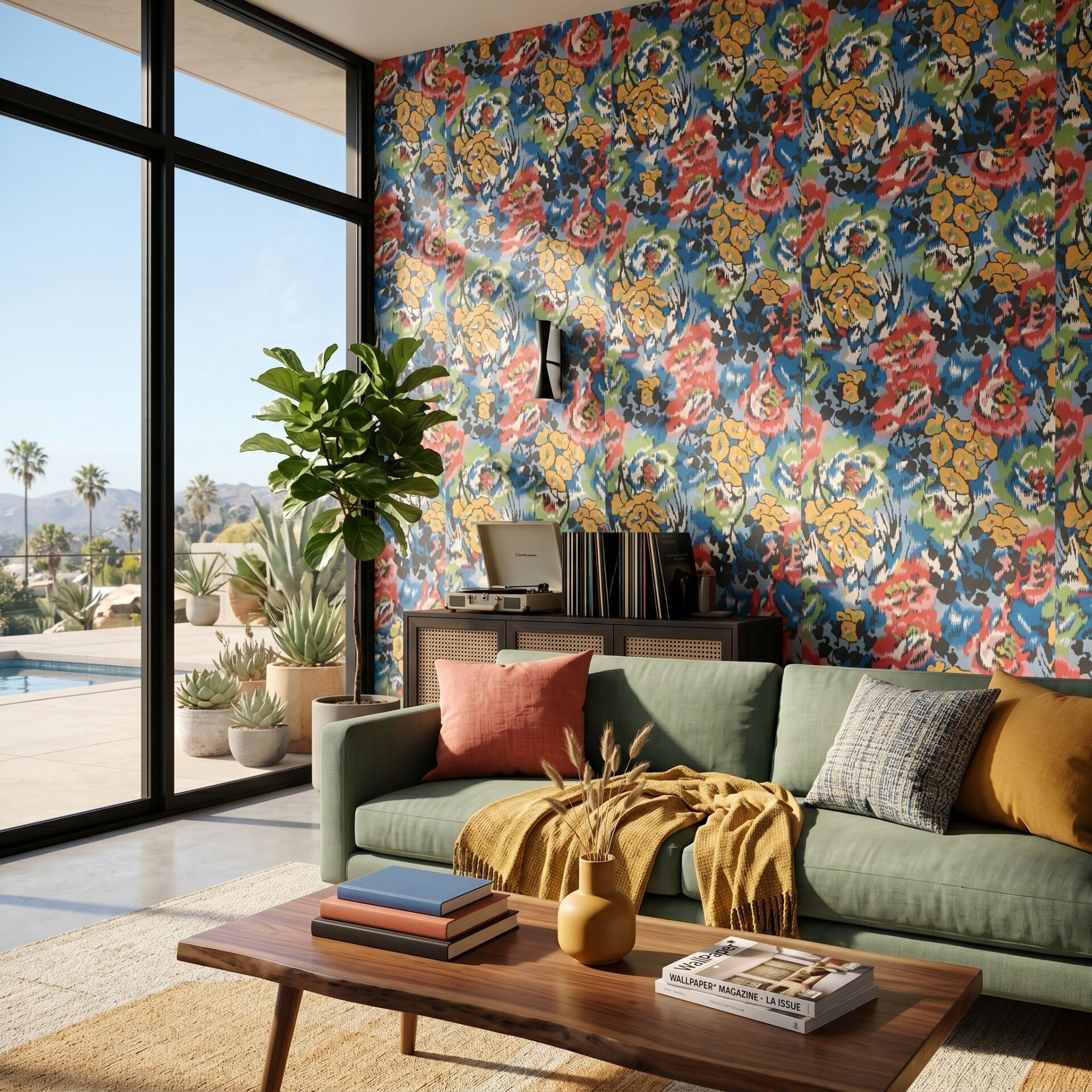 Missoni 4 Flower Pot Koleksiyonu Duvar Kağıdı