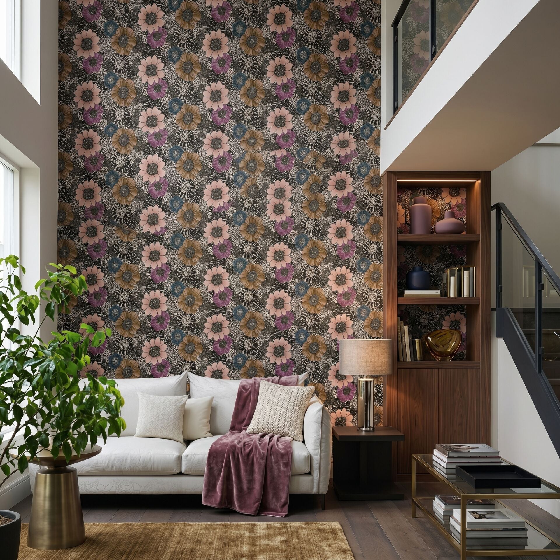 Missoni Home 1 Anemones Garden Büyük Çiçekler Duvar Kağıdı