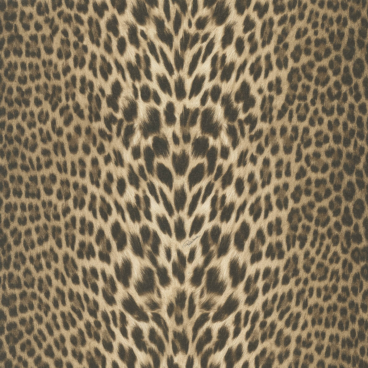Roberto Cavalli Leopar Desen Kahverengi Duvar Kağıdı