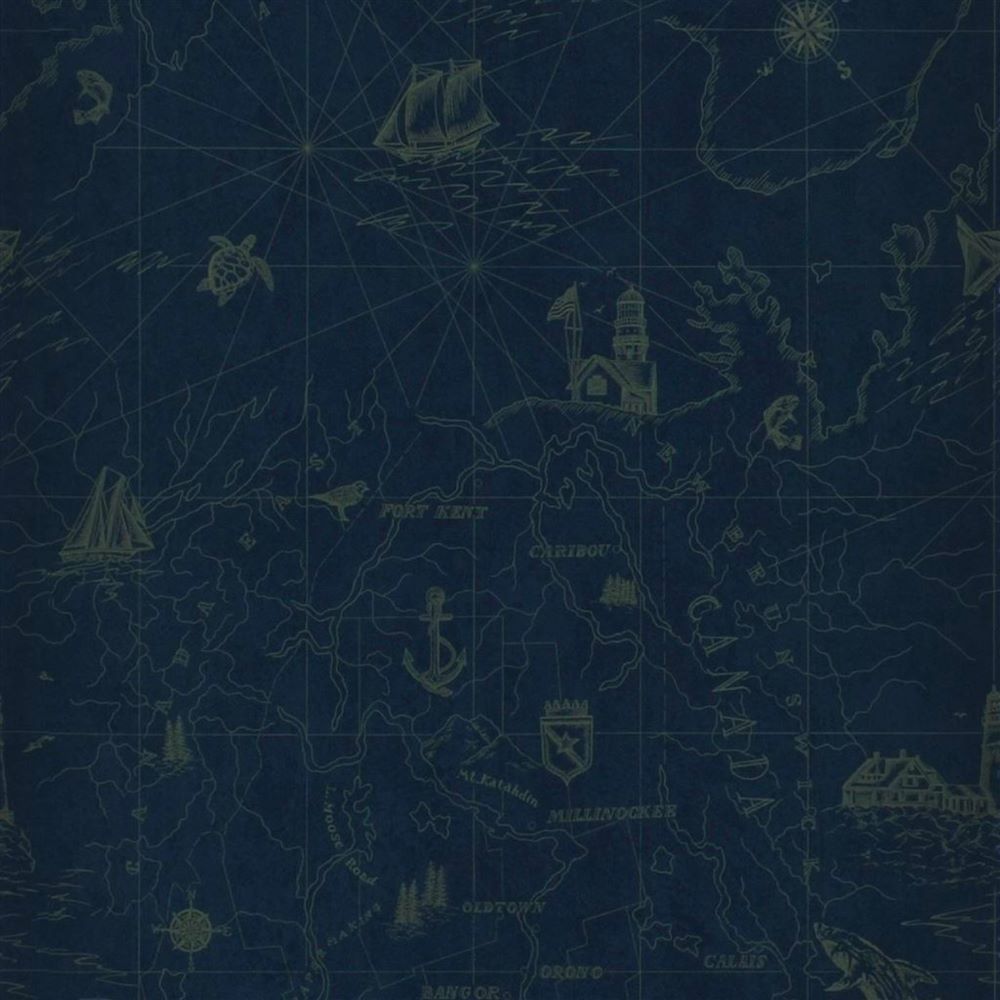 Ralph Lauren Shipping Lanes Map Duvar Kağıdı