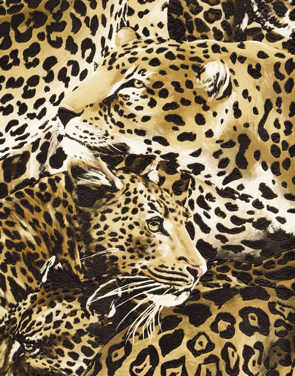 Dolce Gabbana İç İçe Geçmiş Leoparlar Duvar Kağıdı