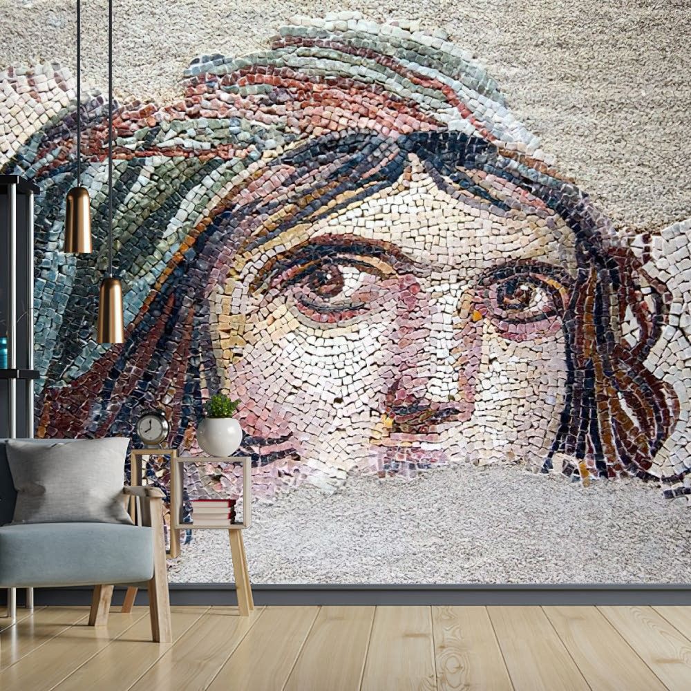 Zeugma Mozaik Desen Duvar Kağıdı