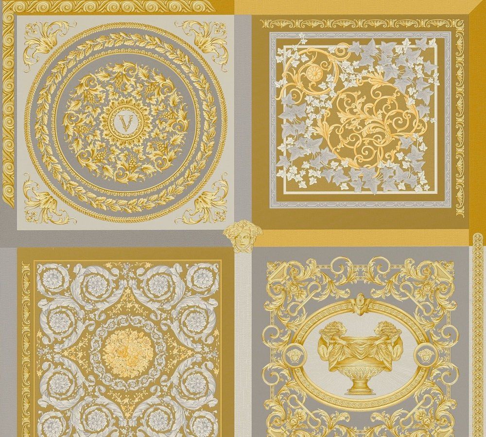 Versace 5 Barocco Mozaik Duvar Kağıdı