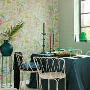 Pip Studio Palm Scene Gri Duvar Kağıdı