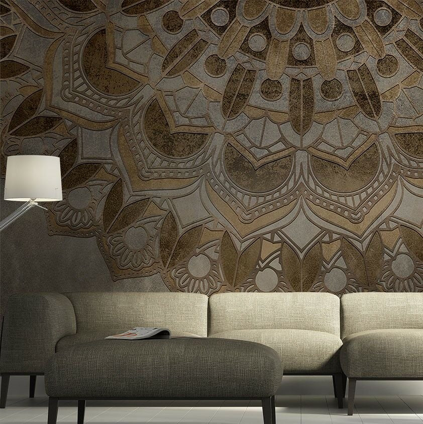 Brown Amsterdam Mandala Duvar Kağıdı