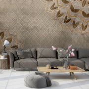 Brown Berlin Mandala Duvar Kağıdı