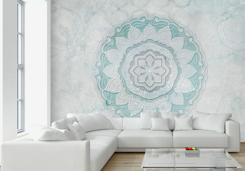 Green Vienna Mandala Desen Duvar Kağıdı