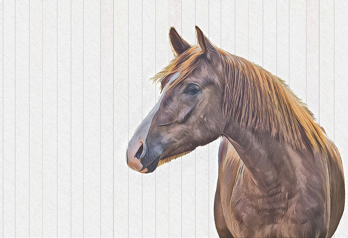 Brown Horse At Desen Duvar Kağıdı